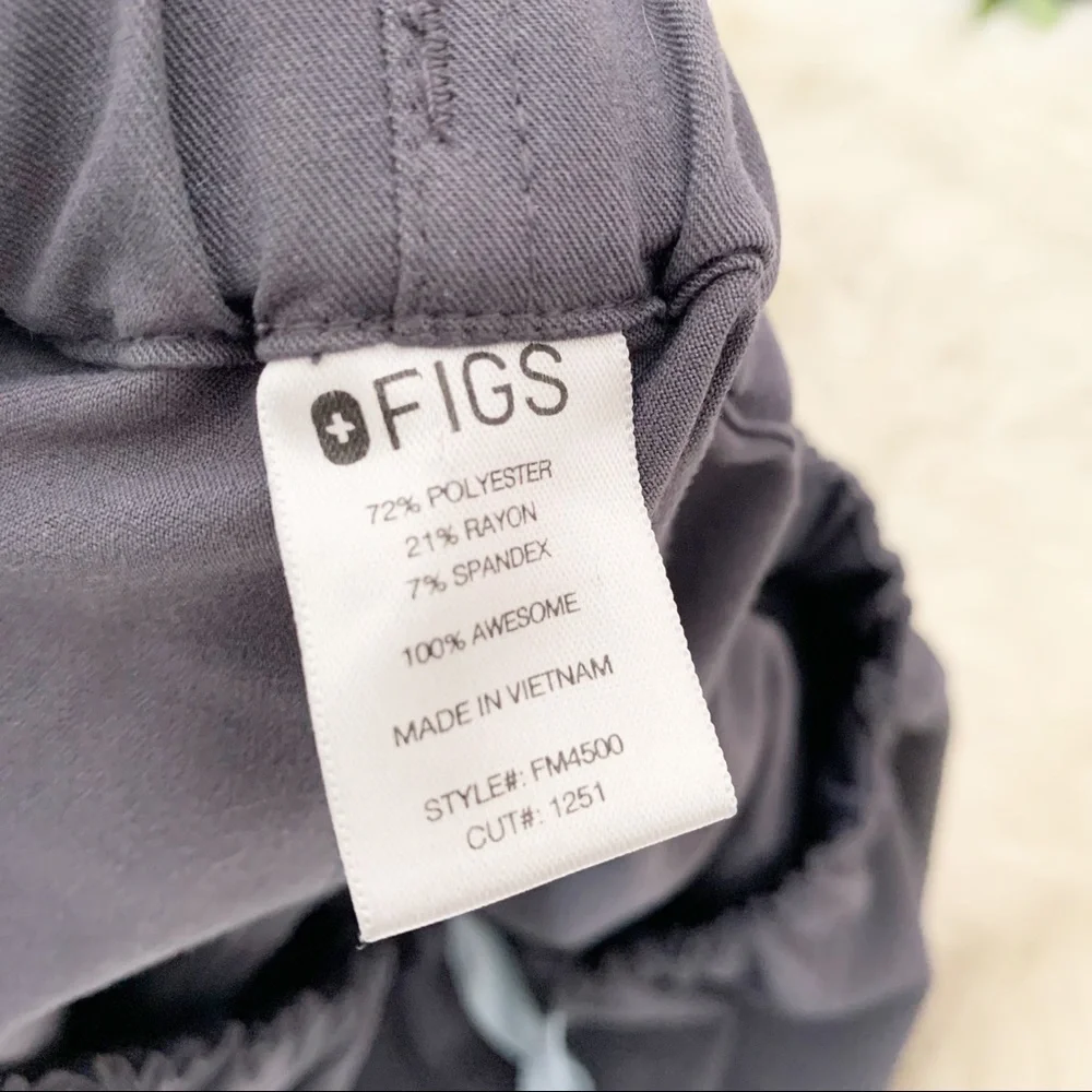 Figs Pisco Gray Scrub Pants Mens Size XS